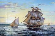 unknow artist Seascape, boats, ships and warships. 80 oil painting picture wholesale